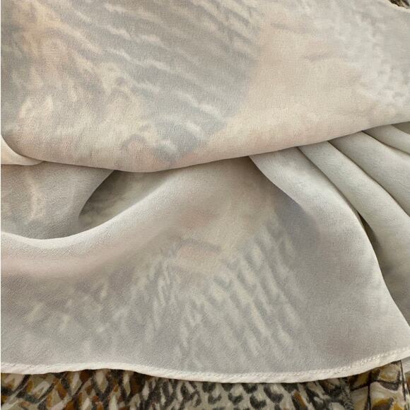 Anne Klein Collection Snake Print Sleeveless Silk Long Dress Sz 6 Formal Elegant - Picture 14 of 16